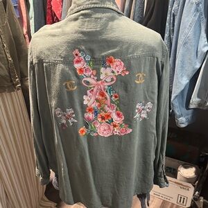 Cute floral bunny shirt